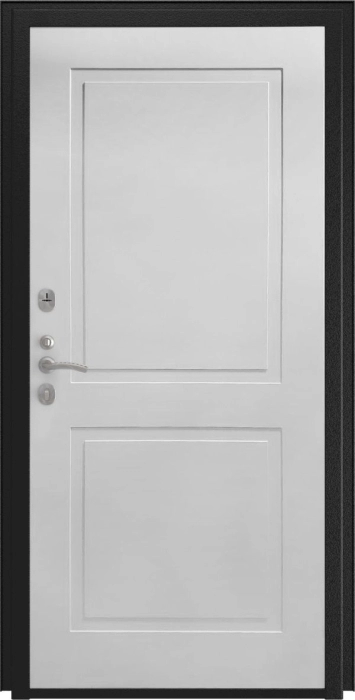 Входная дверь Модель L - 47 ФЛ-609 (L-52, 10мм, белый матовый) внутренняя сторона